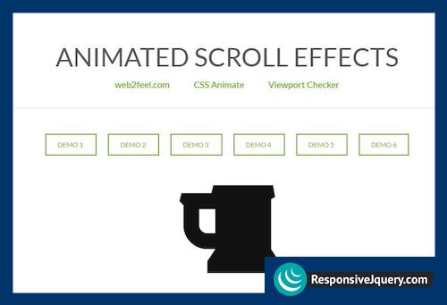 Tutorial for animated scroll loading effects with Animate.css and jQuery