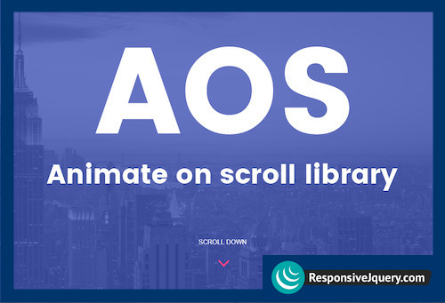 Animate on scroll library