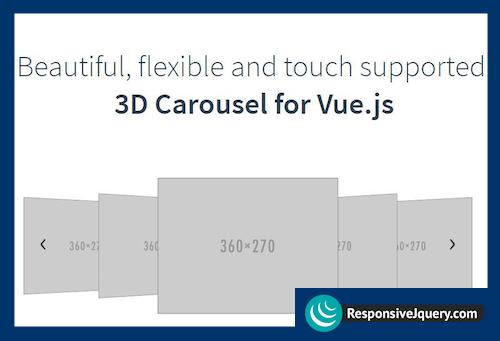 Beautiful, flexible and touch supported 3D Carousel