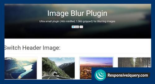 Image Blur Plugin
