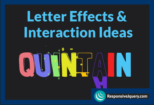 Letter Effects and Interaction Ideas