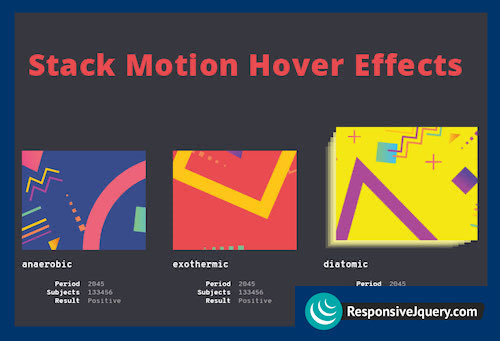 Stack Motion Hover Effects