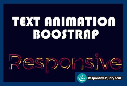 Text Animation useing Boostrap